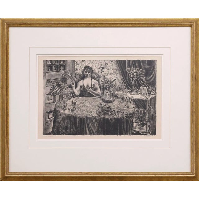 1940s "Victoria" Lithograph by Zsissly(b.1897-1983) For Sale