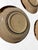 Contemporary Late 20th Century Japanese Studio Pottery Plates With Bird Motif – Hand-Stamped Stoneware, Wabi-Sabi Minimalist - Set of 5 For Sale - Image 3 of 4