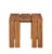 Modern Paradiso Outdoor Teak Wood End Table For Sale - Image 3 of 8