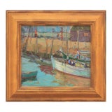 H. Robert Smith Impressionist "Fishing Boat Seascape" For Sale