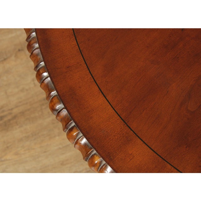 Brown Hekman French Regency Style Round Cocktail Coffee Table For Sale - Image 8 of 12