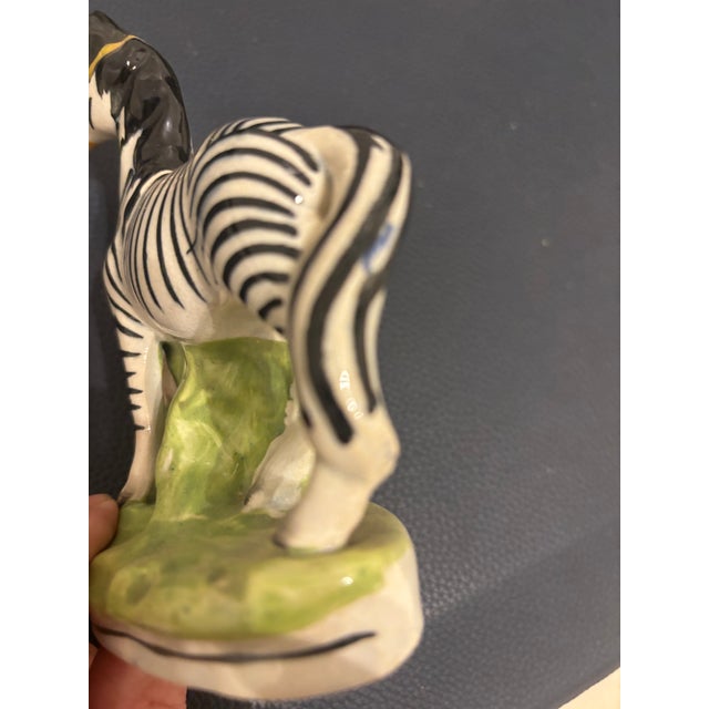 Ceramic Rare Staffordshire Figure of a Zebra, Early 19th Century For Sale - Image 7 of 10