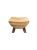 Not Yet Made - Made To Order Sculptural Stool With Curved Seat Suar Wood, Burnt Finish, Modern Organic For Sale - Image 5 of 7