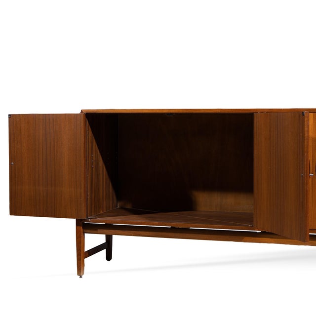 Kipp Stewart for Calvin Furniture Mid Century Walnut and Rosewood Sideboard Credenza For Sale In Chicago - Image 6 of 10