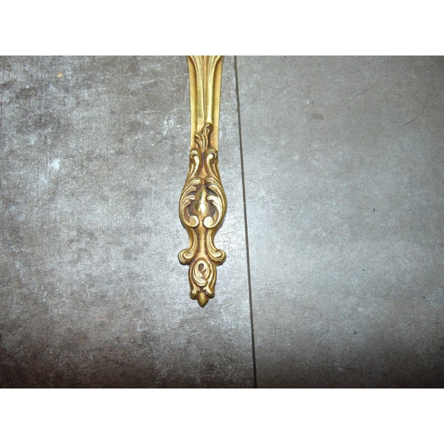 Mid-Century Art Deco Brass Sconce For Sale - Image 3 of 11