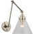 Chapman & Myers for Visual Comfort Signature Parkington Double Library Wall Light in Polished Nickel with Clear Glass For Sale