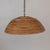 1960s Large Italian Rattan Dome Pendant Light For Sale - Image 4 of 13