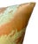 Late 20th Century Vintage Peach & Gold Silk Pine Leaf Pillow For Sale - Image 5 of 9