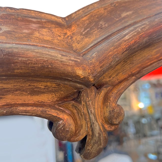 Large Late 19th Century French Overmantle Mirror For Sale - Image 6 of 7