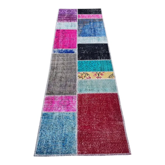 Rare Turkish Vintage Runner Rug For Sale