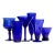 Vintage Cobalt Blue Cocktail Glass Curation - Group of 6 For Sale