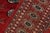 Red Rustic Bokhara Red Green Hand Knotted Rug For Sale - Image 8 of 9