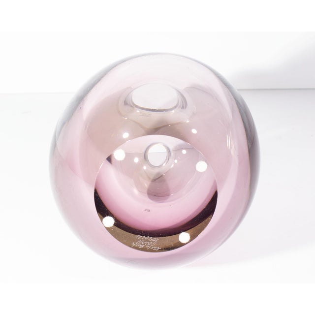 Contemporary Göran Wärff Kosta Boda “Opus” Glass Vase For Sale - Image 3 of 7