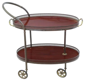 Art Deco Drinks Trolley in Mahogany, 1920s