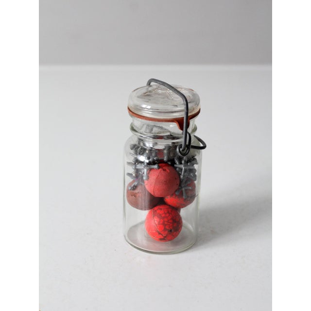 Mid-Century Jacks in Glass Jar For Sale - Image 10 of 12
