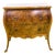 Venetian Bombé Chest of Drawers in Walnut Burl with Pull-Out Top For Sale