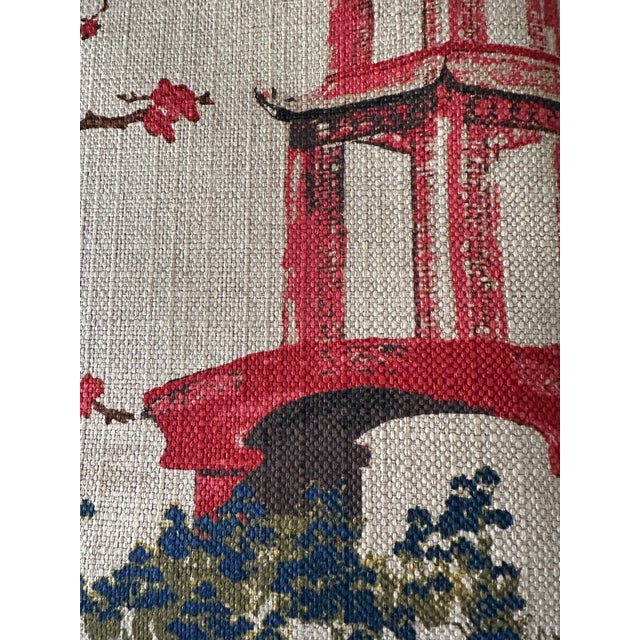 Asian Style Chinoiserie Upholstery Fabric -- 10yds For Sale - Image 4 of 5