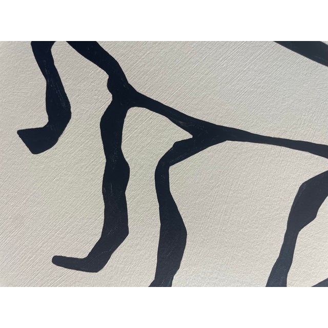 2026 "L'Aiuola Bruciata Series No. 4" Abstract Botanical Painting on Paper by Artist r.k. Red For Sale - Image 4 of 5