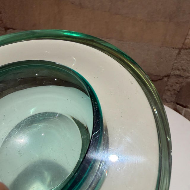 Green Dish Catch All Murano Bowl Sommerso Flavio Poli Attributed For Sale - Image 8 of 9