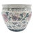 Late 20th Century Chinese Famille Rose Style Porcelain Fish Bowl Planter — Blue & Pink Floral For Sale - Image 5 of 14