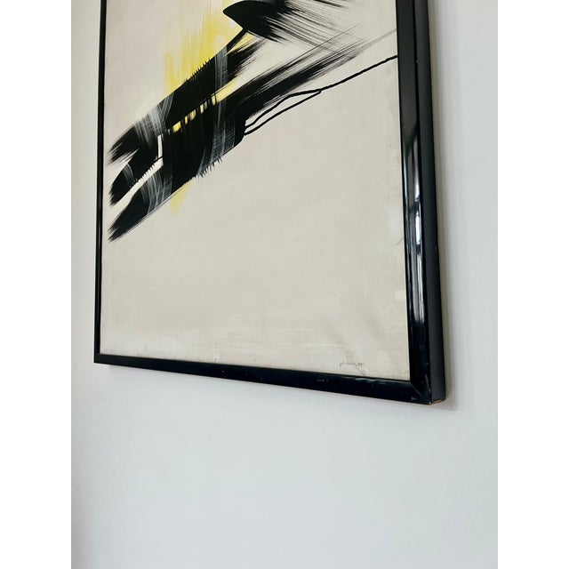 Italian Artist, Large Abstract Composition, Mid to Late 20th Century, Acrylic on Canvas For Sale - Image 11 of 13