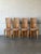 Mid-Century Modern Highback Slat Dining Chairs Set of 4 New Upholstery Vintage Mid-Century Modern 1970s For Sale - Image 3 of 11