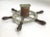 Silver Circa 1940s Boat Steering Wheel With Wood Handles/Column For Sale - Image 8 of 10