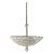 Arteriors Modern Glass and Brass Wendelin Chandelier For Sale