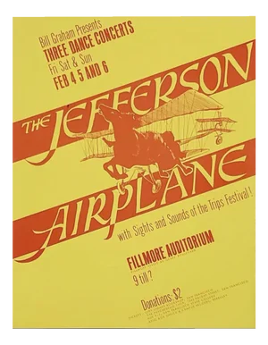 Bailey, Bill Graham Presents Jefferson Airplane, 1966, Lithograph