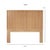 Modern Nova Headboard King - Natural For Sale - Image 3 of 6