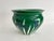 Green Large Awaji Japanese Pottery Incised Iris Jardinière Bowl Vase For Sale - Image 8 of 11