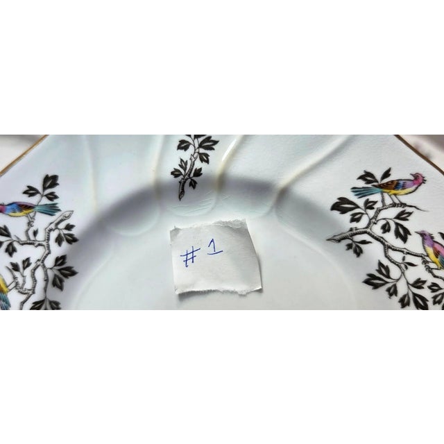 Vintage Copeland Spode Dinnerware 70 Piece Set – Discontinued Bird Spray / Chelsea Bird Pattern | Gold Scalloped Trim, 69-Piece Collection For Sale In Phoenix - Image 6 of 18