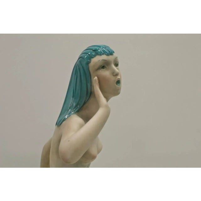 Ceramic Siren by Camillo Ghigo for Keramos Torino, 1950s, in Very Good conditions. Designed 1950 to 1959 This piece has an...