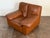 Vintage 1970’s Italian Leather Lounge Chair For Sale - Image 11 of 13