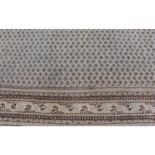 Textile Antique Persian Tabriz Rug With Subtle All-Over Paisley Design 7'2" X 10'2" For Sale - Image 7 of 11