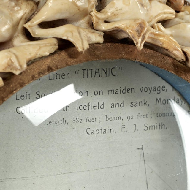 Antique Sailors Valentine Commemorating the Sinking of the Titanic For Sale - Image 10 of 10