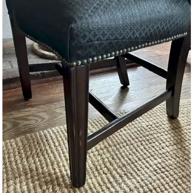 American Federal Shield Back Chair With Inlaid Marquetry and Nailheads For Sale - Image 11 of 11