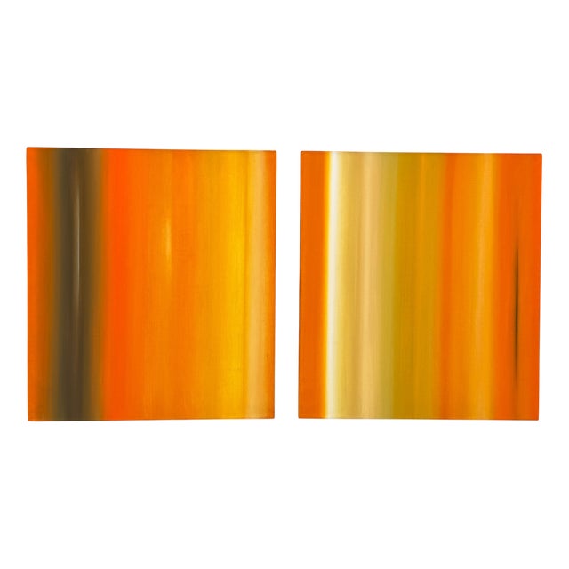 Raffaele Cioffi,Continuum Diptych, 2000s, Oil on Canvas For Sale