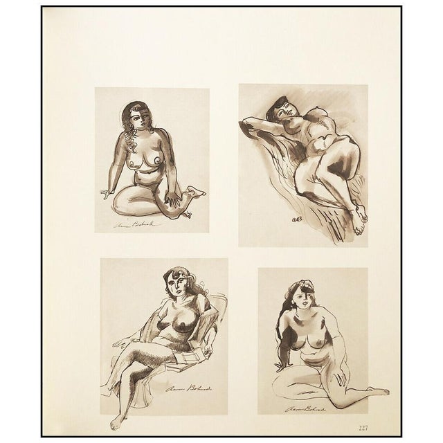 Mid 20th Century Resting Nude, Aaron Bohrod For Sale - Image 4 of 6