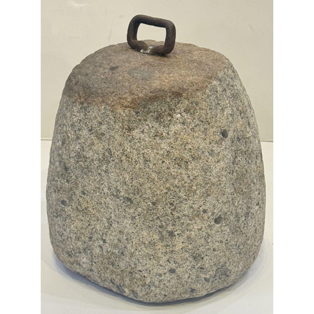 English Granite Tethering Stone or Weighing Element For Sale - Image 4 of 9