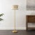 Kora, Two Light, Extendable 55-63" Floor Lamp - Bleached Natural/Brass Introducing the KORA Floor Lamp, a striking blend...