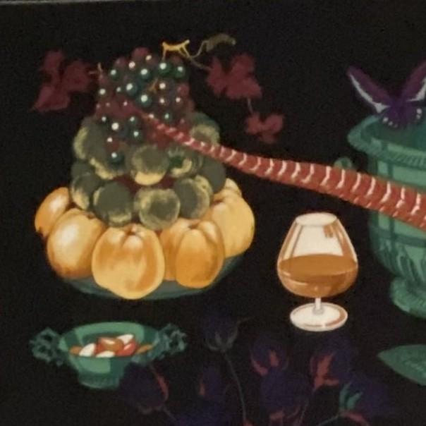 French 1960s Hermes Scarf "Gastronomie" For Sale - Image 3 of 11