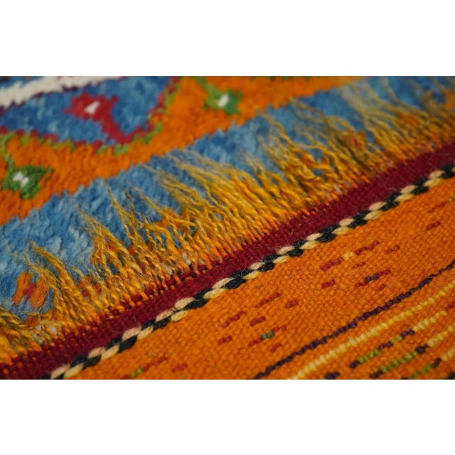 Textile Vintage Moroccan Rug 4'4'' x 7'7'' For Sale - Image 7 of 9