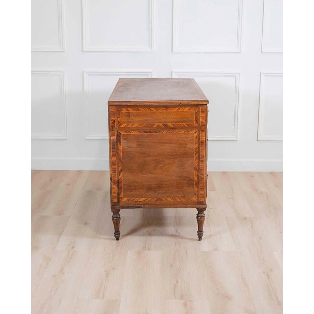 Brown 18th Century Italian Louis XVI Period Chest Of Drawers For Sale - Image 8 of 9