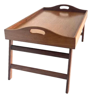 1970s Teak Wood Folding Bed/Lap Tray