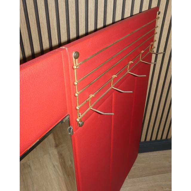 Mid-Century Modern Vintage Coat Rack with Mirror, 1970s For Sale - Image 3 of 9