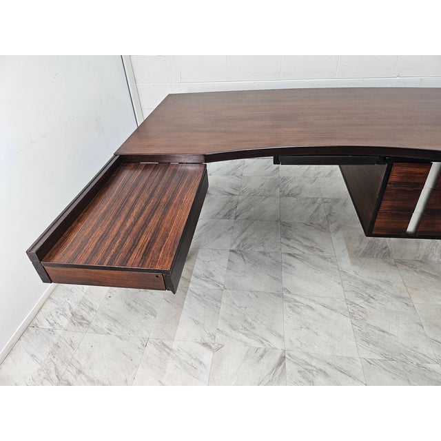 Wood Ico Parisi Design Desk for Mim, Circa 1958 For Sale - Image 7 of 18