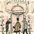 A fanciful lady goes on a stroll with her poodle and is greeted by the doormen in front of a Park Avenue inspired...