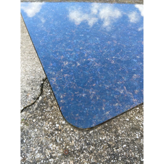Black Pearl Granite Coffee Table | Late 20th Century Italian Style For Sale - Image 4 of 10