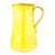 Vintage Italian Hand Made Yellow Pottery Pitcher For Sale